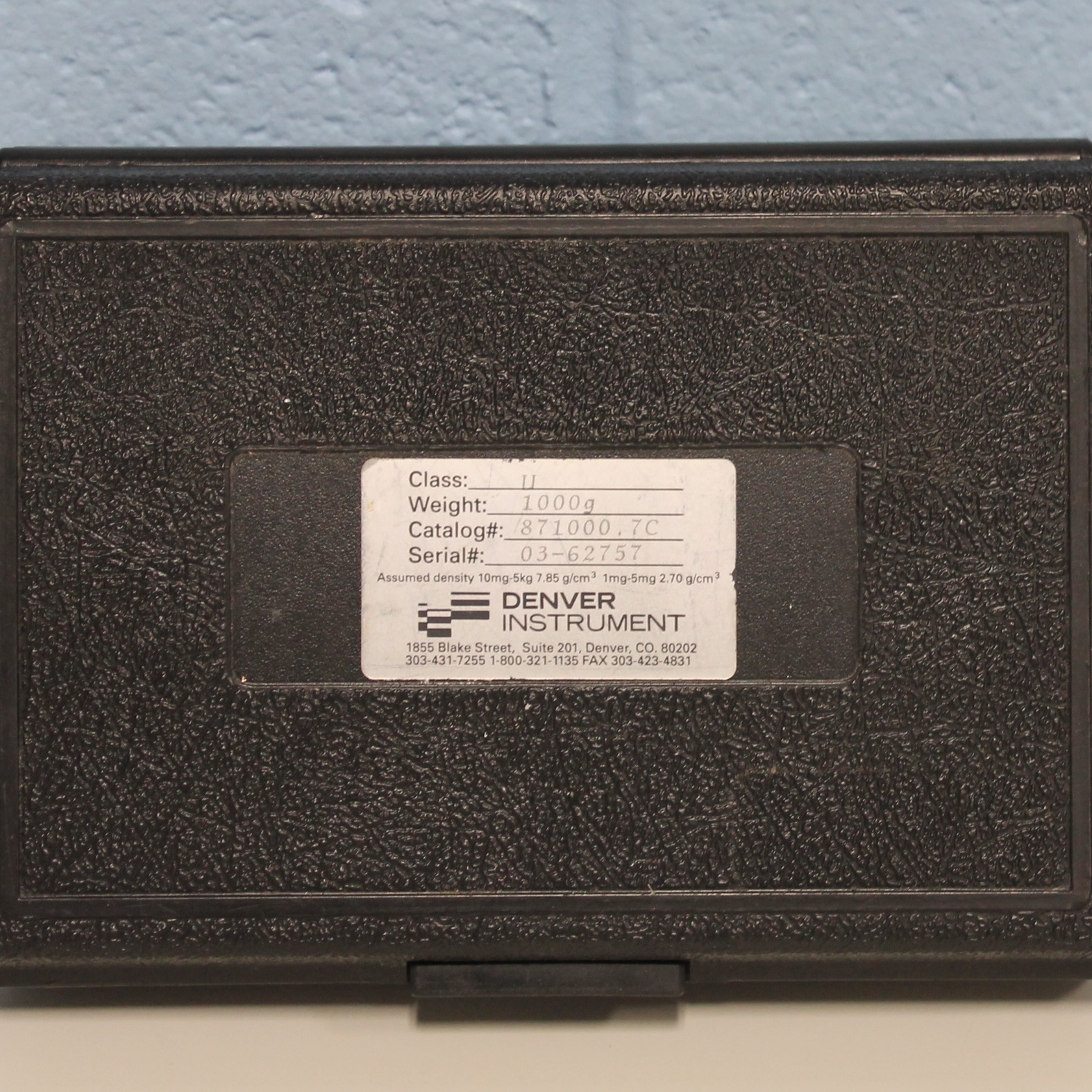 ALT ITEM: 21620 | 1000g Class U Balance Calibration Weight