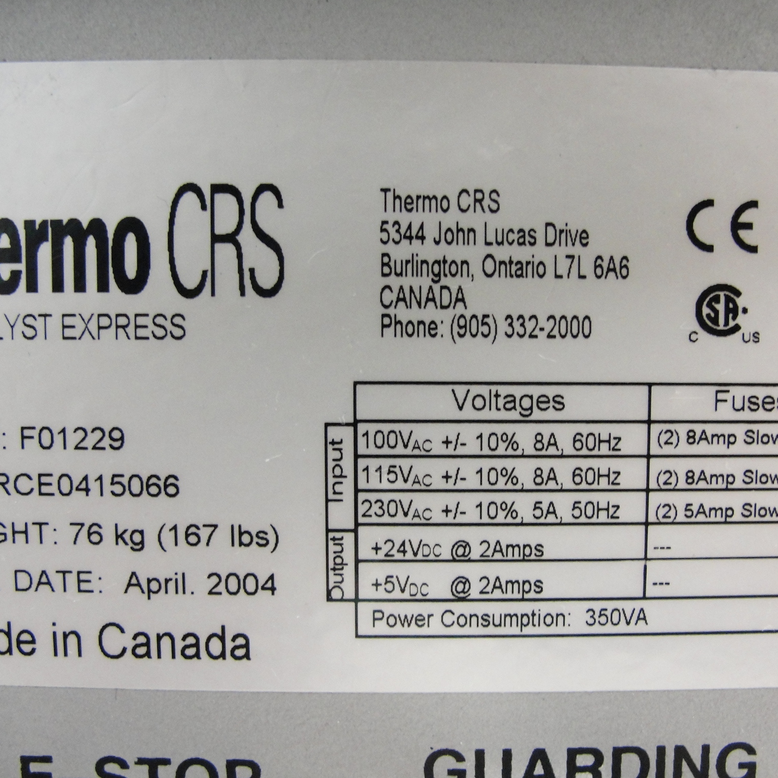 ALT ITEM: 18244 | CRS CataLyst-5 Express Robot Microplate Handler System